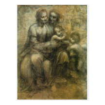 The Virgin and Child with St. Anne and St. John th Post Card