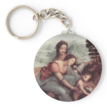 The Virgin and Child with St Anne Key Chains