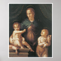 The Virgin & Child with the Young Saint, c. 1545 Posters