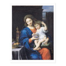 The Virgin of the Grapes, 1640-50 Post Cards