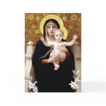 The Virgin of the Lilies - Christmas Card
