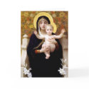 The Virgin of the Lilies - Christmas Card