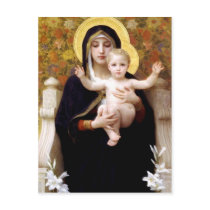 The Virgin of the Lillies Postcards