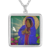 the virgin of the roses personalized necklace