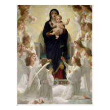 The Virgin with Angels, 1900 Postcard