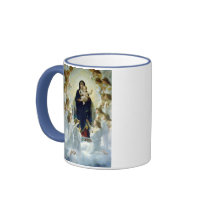 The Virgin With Angels, William Bouguereau Mug
