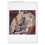 The Virgins By Gustav Klimt Greeting Cards