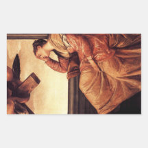 'The Vision of St. Helena' Rectangular Stickers