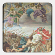 The Vow of Clovis Square Stickers