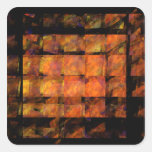 The Wall Abstract Art Square Sticker