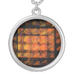 The Wall Abstract Silver Necklace