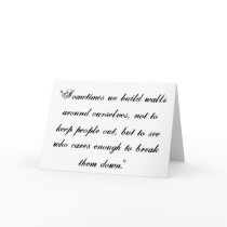 The walls of friendship cards