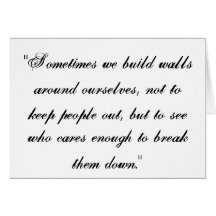 The walls of friendship cards