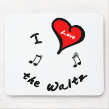 the Waltz Items - I Heart the Waltz Mousepads
