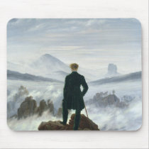 The Wanderer above the Sea of Fog, 1818 Mousepads