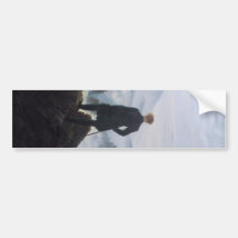 The wanderer above the sea of fog bumper sticker