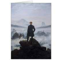 The wanderer above the sea of fog card