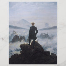 The wanderer above the sea of fog personalized flyer