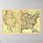 The War of the Rebellion Civil War Map Print