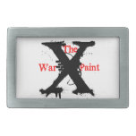 "The War Paint" Rectangle Buckle Rectangular Belt Buckles
