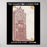THE WASHINGTON EVENING STAR ~ CIRCA 1900 ~ POSTER posters