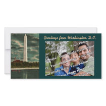The Washington Monument Photocard Custom Photo Card
