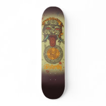 The Watcher #1 - Green Skateboard Deck
