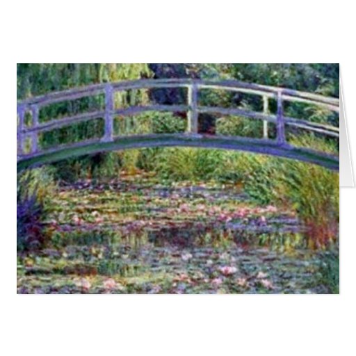 The Water Lily Pond by Claude Monet Greeting Card