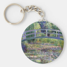 The Water Lily Pond by Claude Monet Keychain