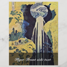 The Waterfall Of Amida Behind The Kiso Road (From Flyer Design