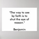 "The way to see by faith.. Poster