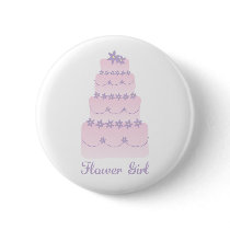 The Wedding Cake Flower Girl Button