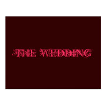 THE WEDDING invitation Post Cards