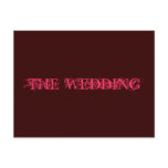 THE WEDDING invitation Post Cards