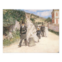 The Wedding March by Theodore Robinson, Newlyweds Personalized Invite