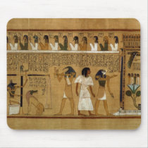 The Weighing of the Heart against Maat's Feather mousepads