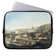 The West Front of the Parthenon, plate 19 from Par Laptop Sleeve