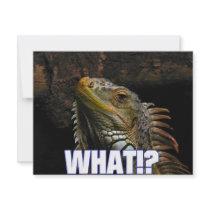 The What!? Iguana Custom Invitation