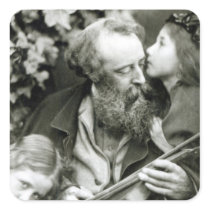 The Whisper of the Rose Square Sticker