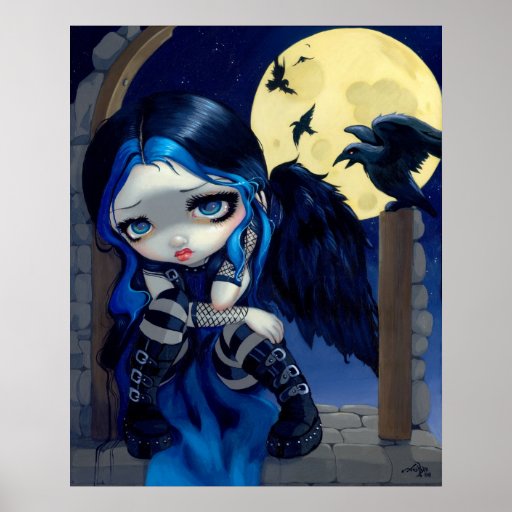 The Whispered Word Lenore ART PRINT gothic fairy