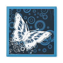 The White Butterfly Magnets