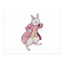 The White Rabbit or Peter Cottontail Post Card