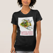 The White Rabbit slips down the rabbit hole. Shirt