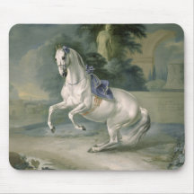 The White Stallion 'Leal' en levade, 1721 Mousepad
