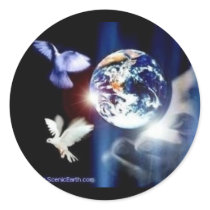 The Whole World in His Hands God and Earth Sticker