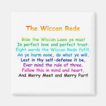 The Wiccan Rede Fridge Magnets