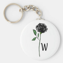 The Widowed Rose Key Chain