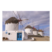 The windmills of Mykonos on the Greek Islands