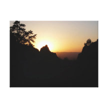 The Window at Sunset-Big Bend National Park Stretched Canvas Prints