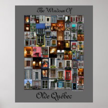 The Windows Of Olde Québec Print